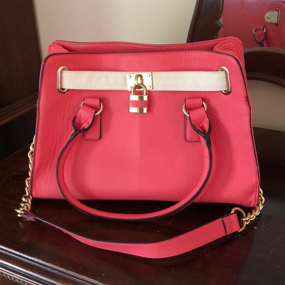 Coral Charming Charlie’s purse